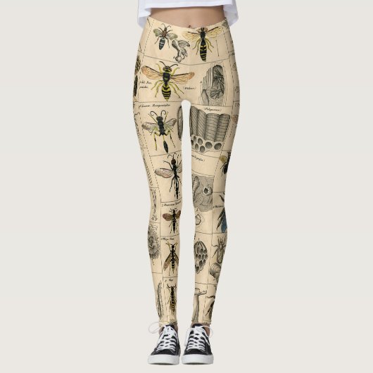 Bieneninsekt-Bug-Wasp-Bienen Leggings (Vorderseite)