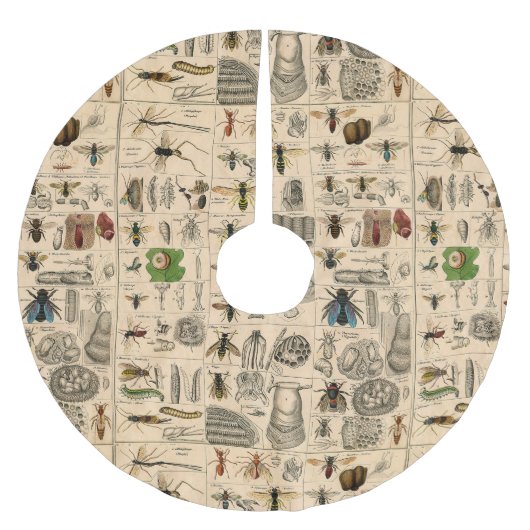 Bieneninsekt-Bug-Wasp-Bienen Polyester Weihnachtsbaumdecke (Vorderseite)