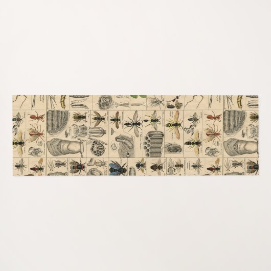 Bieneninsekt-Bug-Wasp-Bienen Yogamatte (Rückseite (Horizontal))
