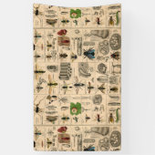Bieneninsekt-Bug Wasp Naturbienen Malerei Banner (Vertikal)