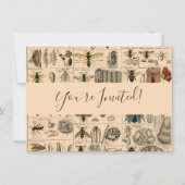 Bieneninsekt-Bug Wasp Naturbienen Malerei Einladung (Vorderseite)