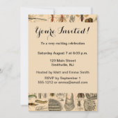 Bieneninsekt-Bug Wasp Naturbienen Malerei Einladung (Vorderseite)