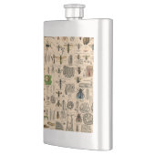 Bieneninsekt-Bug Wasp Naturbienen Malerei Flachmann (Links)