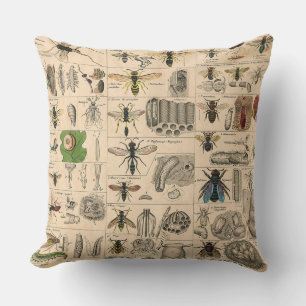 Bieneninsekt-Bug Wasp Naturbienen Malerei Kissen