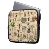 Bieneninsekt-Bug Wasp Naturbienen Malerei Laptopschutzhülle (Vorderseite Links)