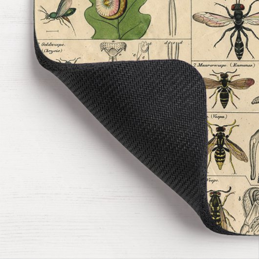 Bieneninsekt-Bug Wasp Naturbienen Malerei Mousepad (Ecke)