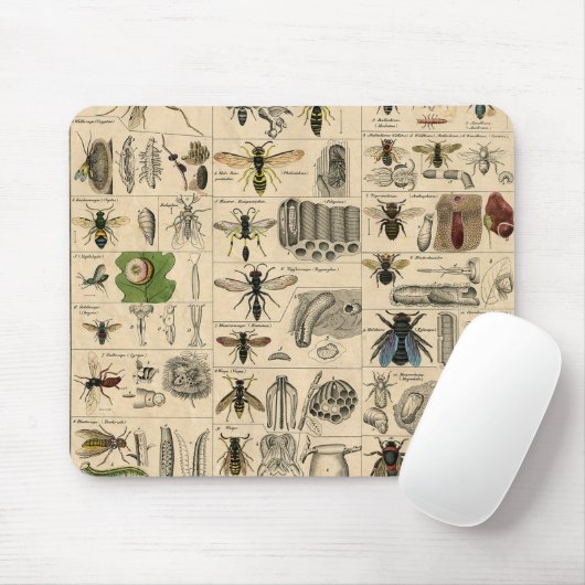 Bieneninsekt-Bug Wasp Naturbienen Malerei Mousepad (Mit Mouse)