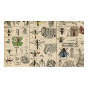 Bieneninsekt-Bug Wasp Naturbienen Malerei Namenschild