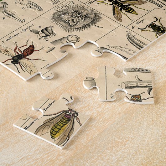 Bieneninsekt-Bug Wasp Naturbienen Malerei Puzzle (Seite)