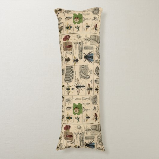 Bieneninsekt-Bug Wasp Naturbienen Malerei Seitenschläferkissen (Vorderseite Vertikal)