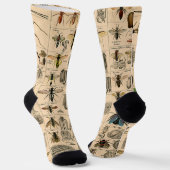 Bieneninsekt-Bug Wasp Naturbienen Malerei Socken (Gewinkelt)