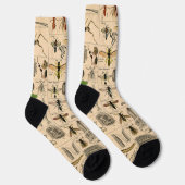 Bieneninsekt-Bug Wasp Naturbienen Malerei Socken (Rechts)