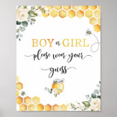 Bienenjunge oder -mädchen tragen Sie bitte Ihr Ver Poster (Vorne)