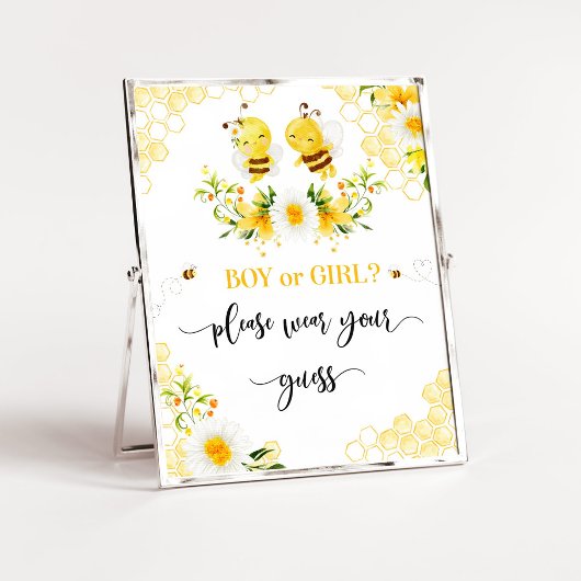 Bienenjunge oder -mädchen tragen Sie bitte Ihr Ver Poster