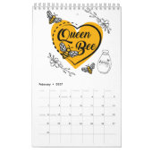 Bienenkalender kalender (Feb 2027)
