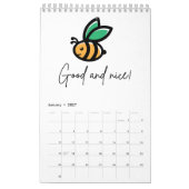 Bienenkalender kalender (Jan 2027)