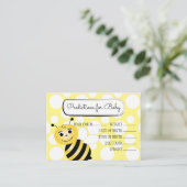 Bienenkarte Begleitkarte (Stehend Vorderseite)