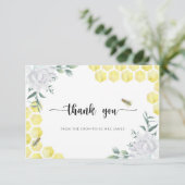 Bienenkarte Brautparty danke Ihnen Karte (Stehend Vorderseite)