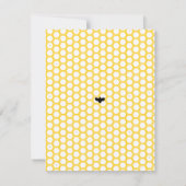 Bienenkarte Einladung (Rückseite)