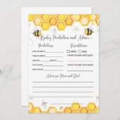 Bienenkarte Einladung (Vorne/Hinten)