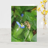 Bienenkarte Karte (Gelbe Blume)