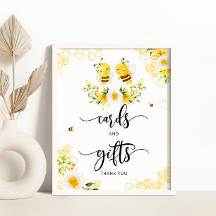 Bienenkarte und -geschenke poster