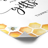 Bienenkarte und -geschenke poster (Ecke)