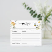 Bienenkarte Wildblume Blumenkohl Brautparty Rezept (Stehend Vorderseite)
