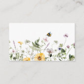 Bienenkarte Wildblume Windelwaschmaschine Begleitkarte (Rückseite)