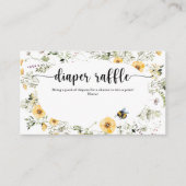 Bienenkarte Wildblume Windelwaschmaschine Begleitkarte (Vorderseite)