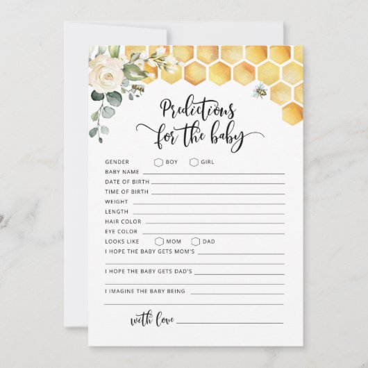 Bienenkartenvorhersagen Einladung (Vorderseite)