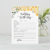 Bienenkartenvorhersagen Einladung (Stehend Vorderseite)