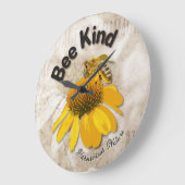 Bienenkind - Harmonische Natur Große Wanduhr (Winkel)