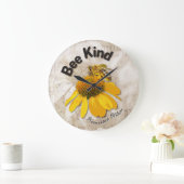 Bienenkind - Harmonische Natur Große Wanduhr (Zuhause)