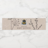 Bienenkinderdusche Wasserflaschen Etiketten (Einzelnes Label)