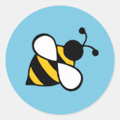 Bienenkleber Runder Aufkleber (Vorderseite)