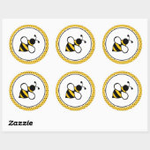 Bienenkleber Runder Aufkleber (Blatt)