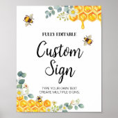 Bienenkleidung nach Maß Poster (Vorne)