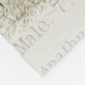 Bienenkleiferin Königin Bienen Antike Fleecedecke (Ecke)