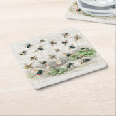 Bienenkleiferin Königin Bienen Antike Rechteckiger Pappuntersetzer (angewinkelt)