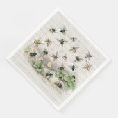 Bienenkleiferin Königin Bienen Antike Serviette (Ecke)