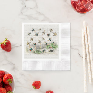 Bienenkleiferin Königin Bienen Antike Serviette