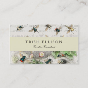 Bienenkleiferin Königin Bienen Antike Visitenkarte