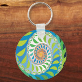 Bienenkolonie-Fraktal Schlüsselanhänger (Vorderseite)