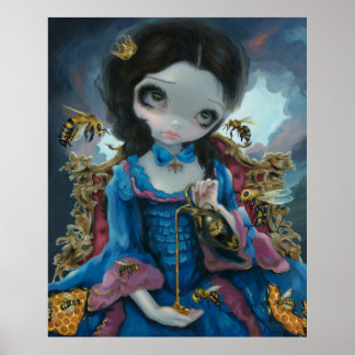 Bienenkönigin ART PRINT Rokoko Pop Surrealismus Poster
