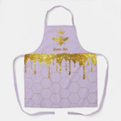 Bienenkönigin auf Lavendellila-Schürze Schürze (Vorderseite)