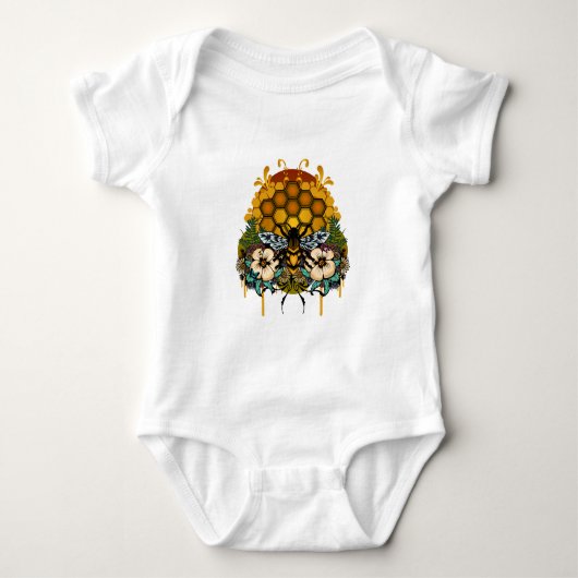 Bienenkönigin Baby Strampler (Vorderseite)