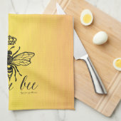 Bienenkönigin beunruhigte Geschirrtücher (Viertel Falte)