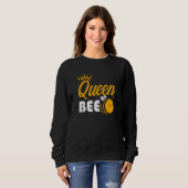 Bienenkönigin Bienenköper Bienenstöcke Honeycomb B Sweatshirt (Vorne ganz)