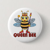 Bienenkönigin Button (Vorderseite)